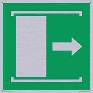 E033 safe condition door slides right to open